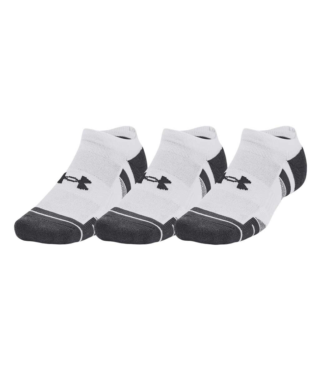 Under Armour Performance Tech 3'Lü Paket No Show Çorap Beyaz Gri