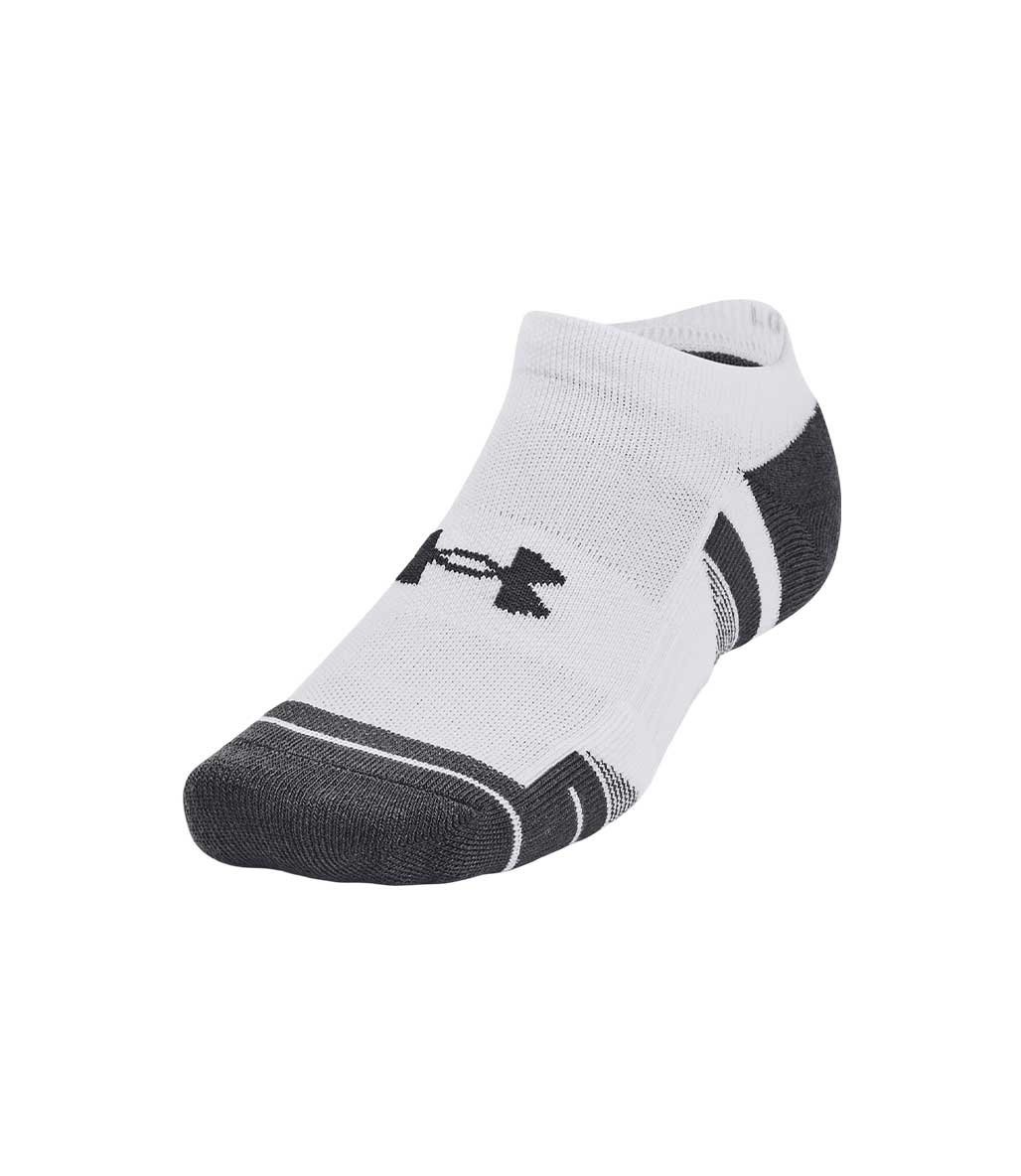 Under Armour Performance Tech 3'Lü Paket No Show Çorap Beyaz Gri