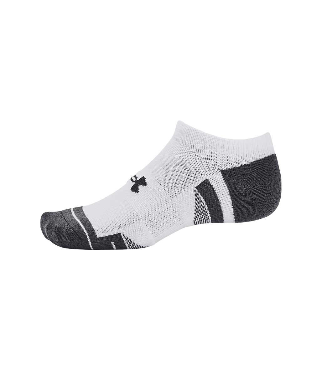 Under Armour Performance Tech 3'Lü Paket No Show Çorap Beyaz Gri