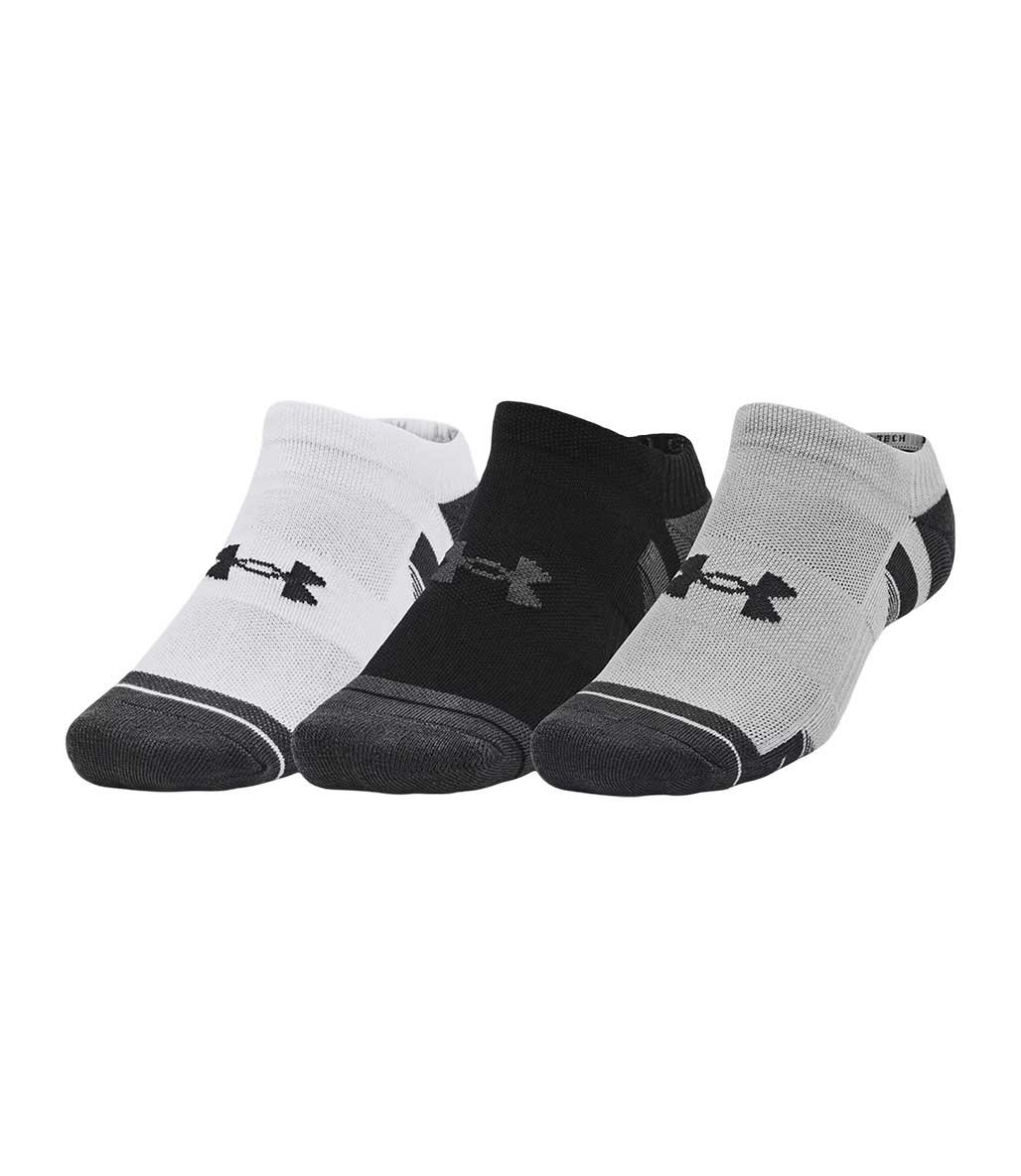 Under Armour Performance Tech 3'Lü Paket No Show Çorap Gri