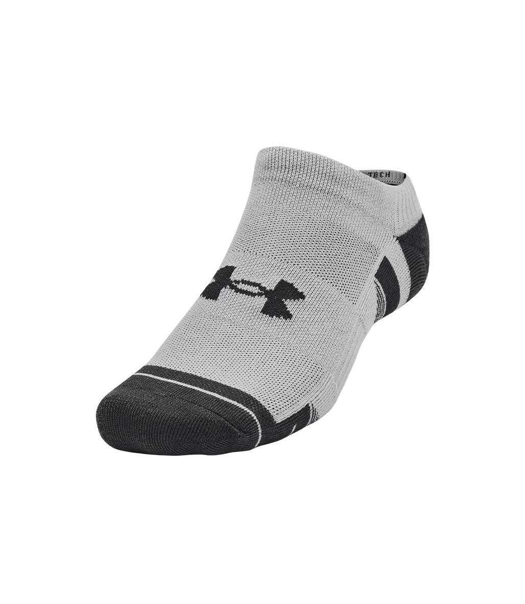 Under Armour Performance Tech 3'Lü Paket No Show Çorap Gri