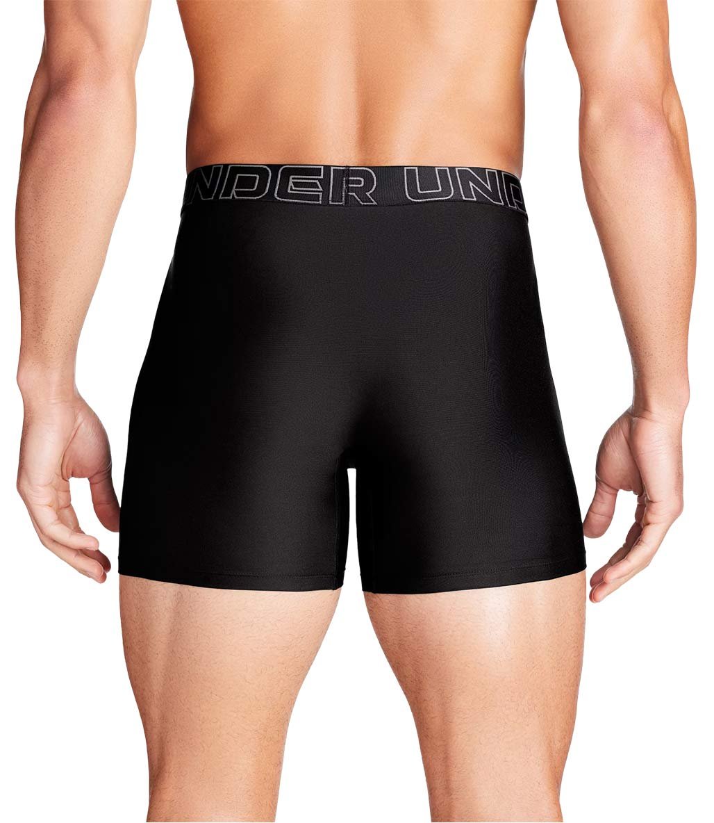 Under Armour Performance Tech 6" Boxerjock 3'lü Paket Siyah