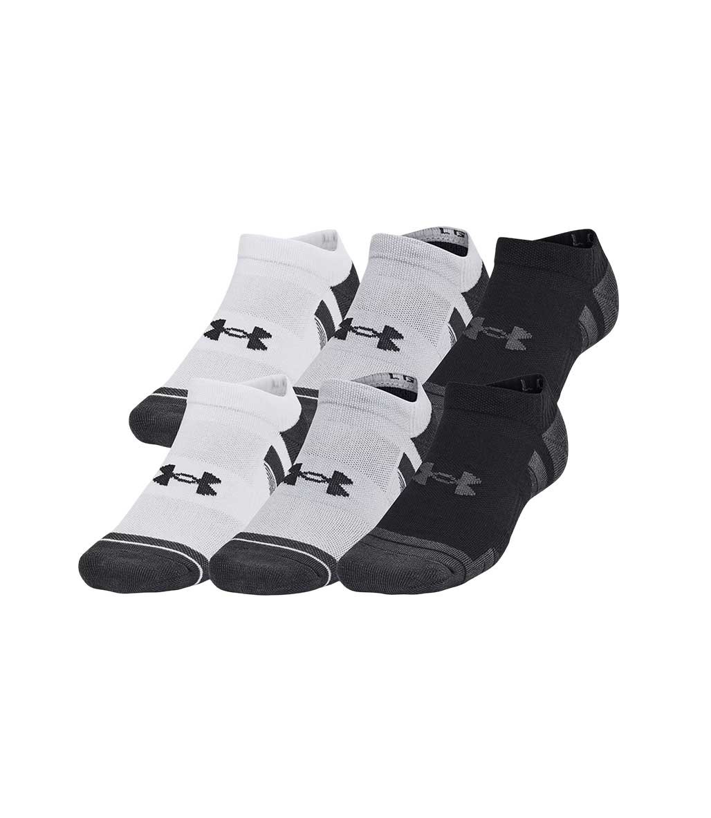 Under Armour Performance Tech No Show 6'Lı Paket Çorap Gri