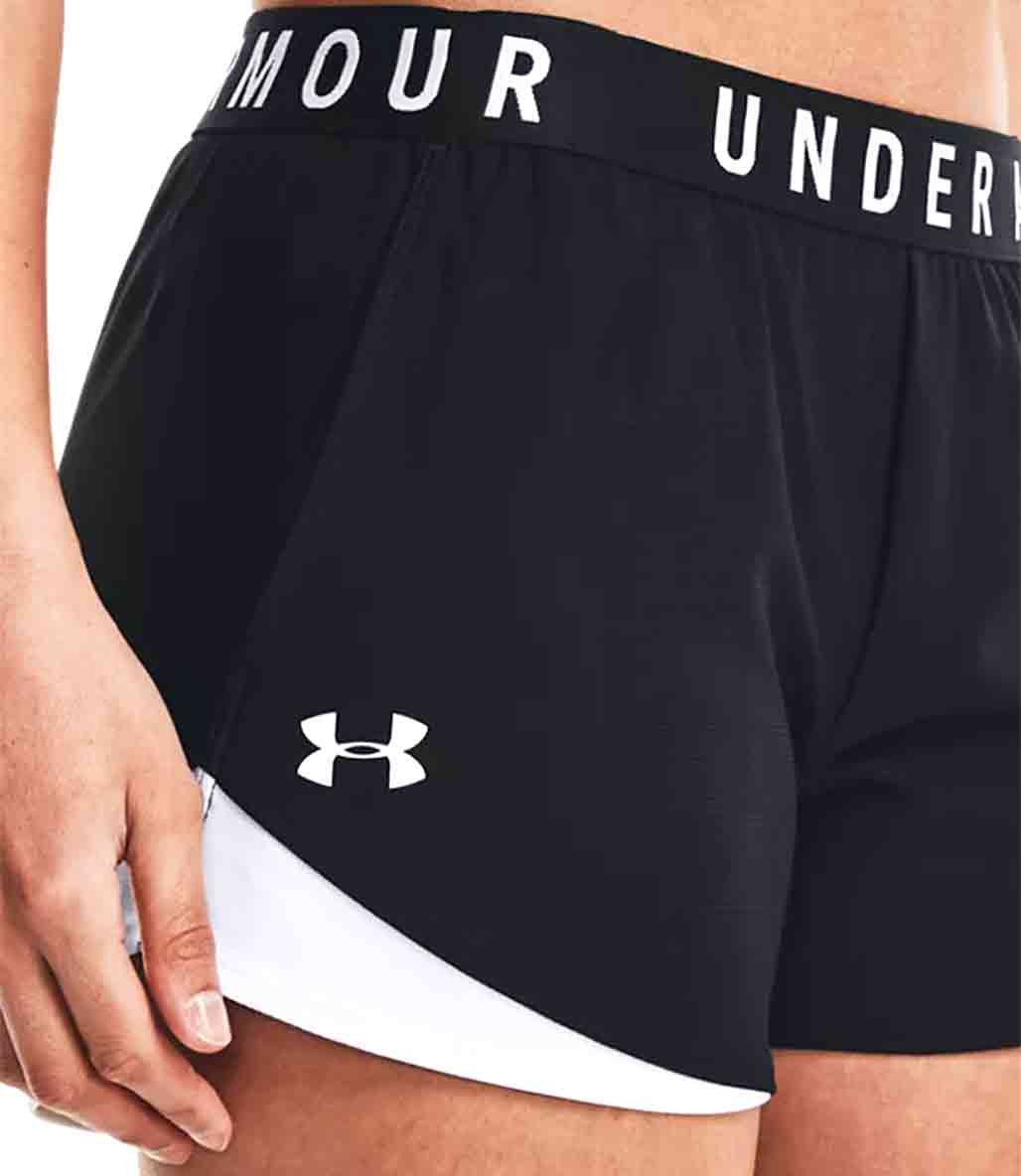 Under Armour Play Up 3.0 Kadın Şort Siyah Beyaz
