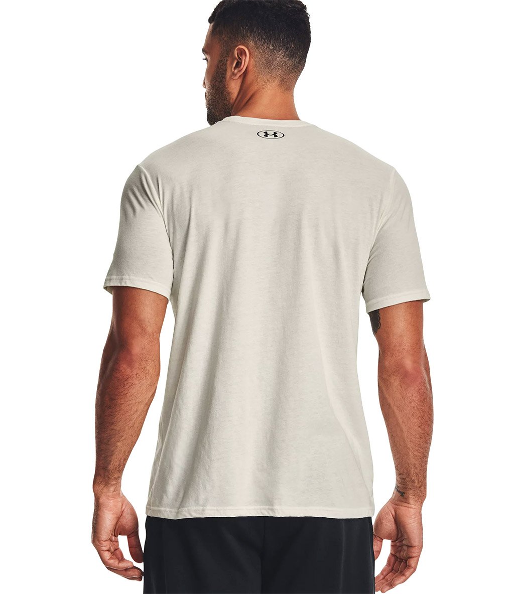 Under Armour Project Rock Brahma Bull Kısa Kollu T-Shirt Bej Kırmızı