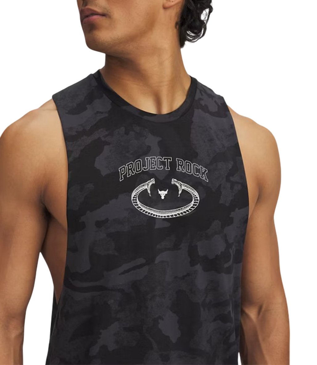 Under Armour Project Rock Camo Atlet Siyah Kamuflaj
