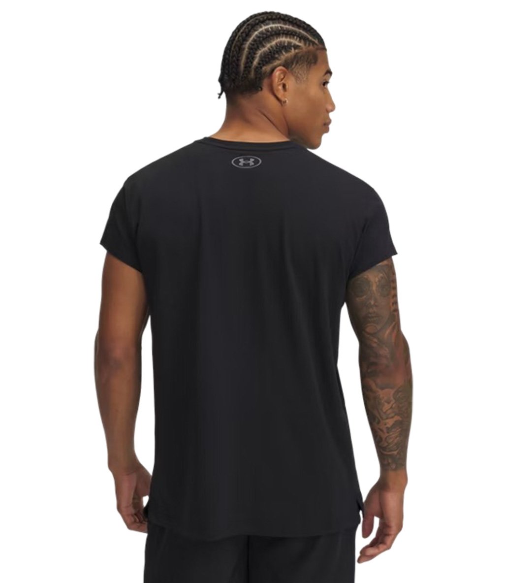 Under Armour Project Rock Cap Sleeve Kısa Kollu T-Shirt Siyah