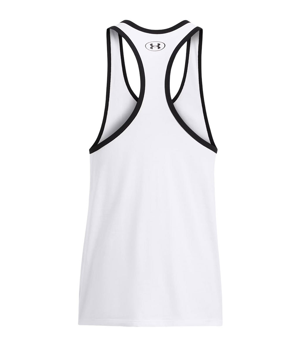 Under Armour Project Rock Get To Work Tank Atlet Beyaz Siyah
