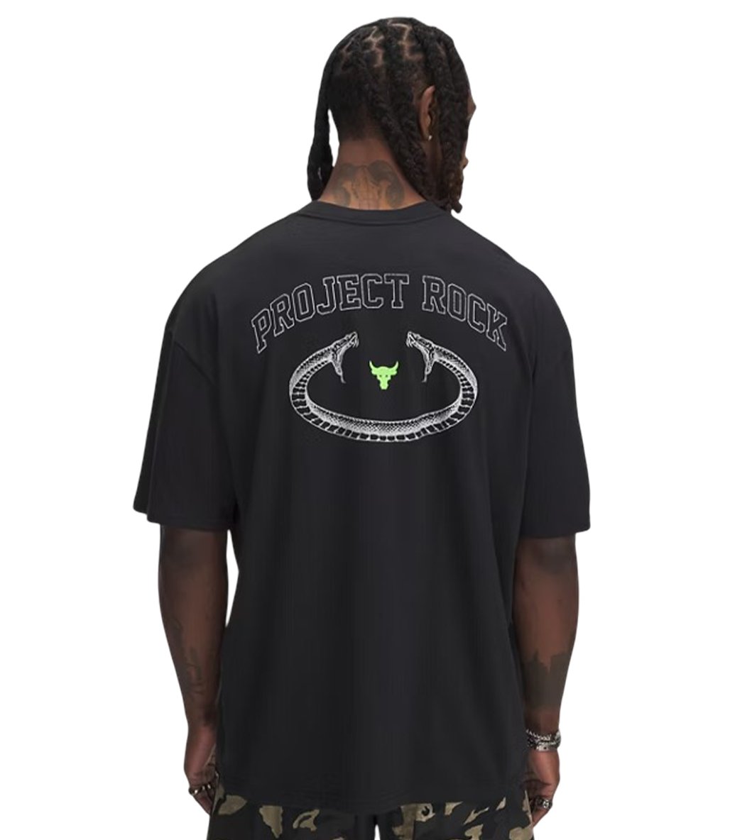 Under Armour Project Rock Heavyweight Kısa Kollu T-Shirt Siyah