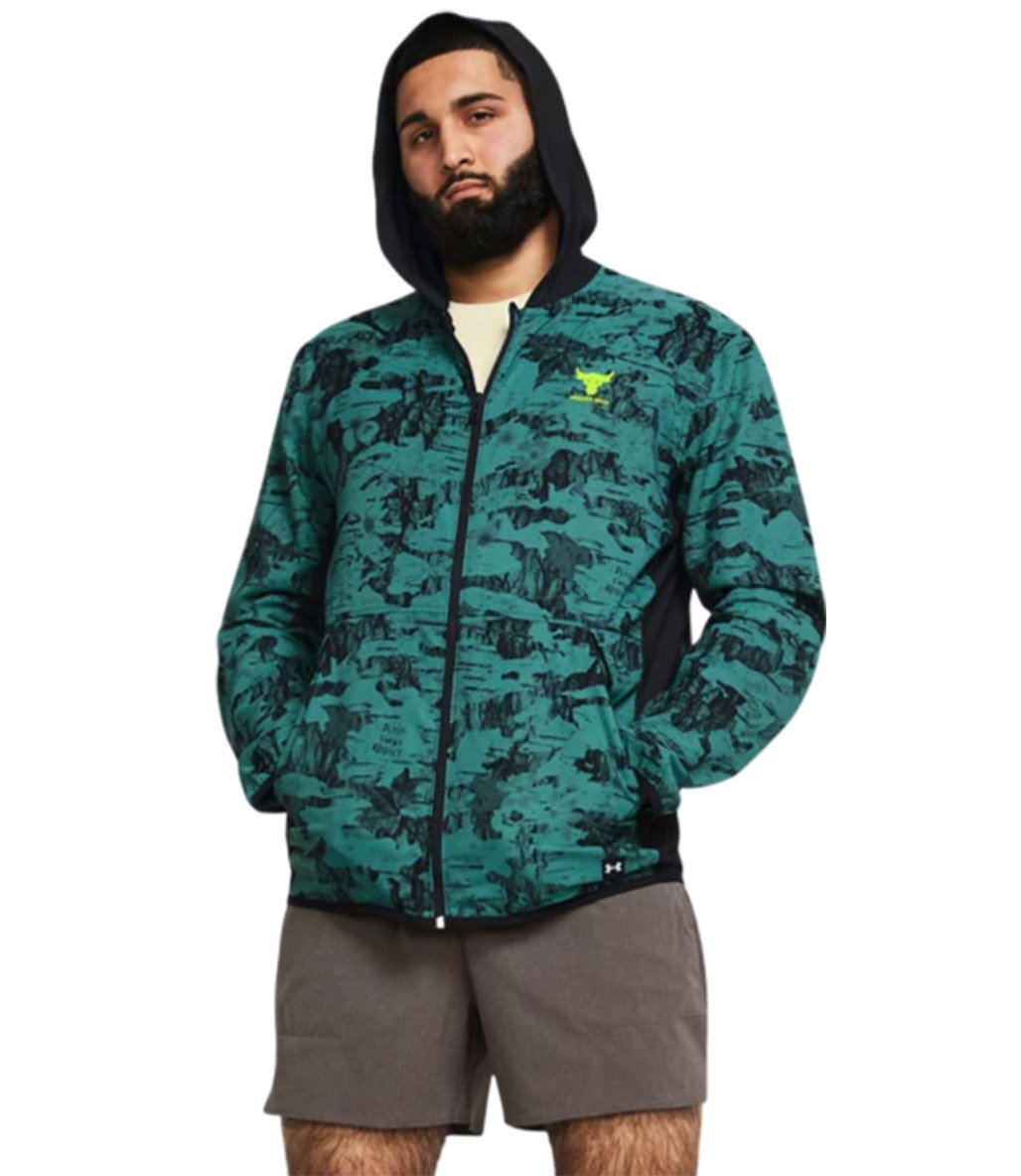 Under Armour Project Rock Iso-Chill Tide Hybrid Yeşil Siyah