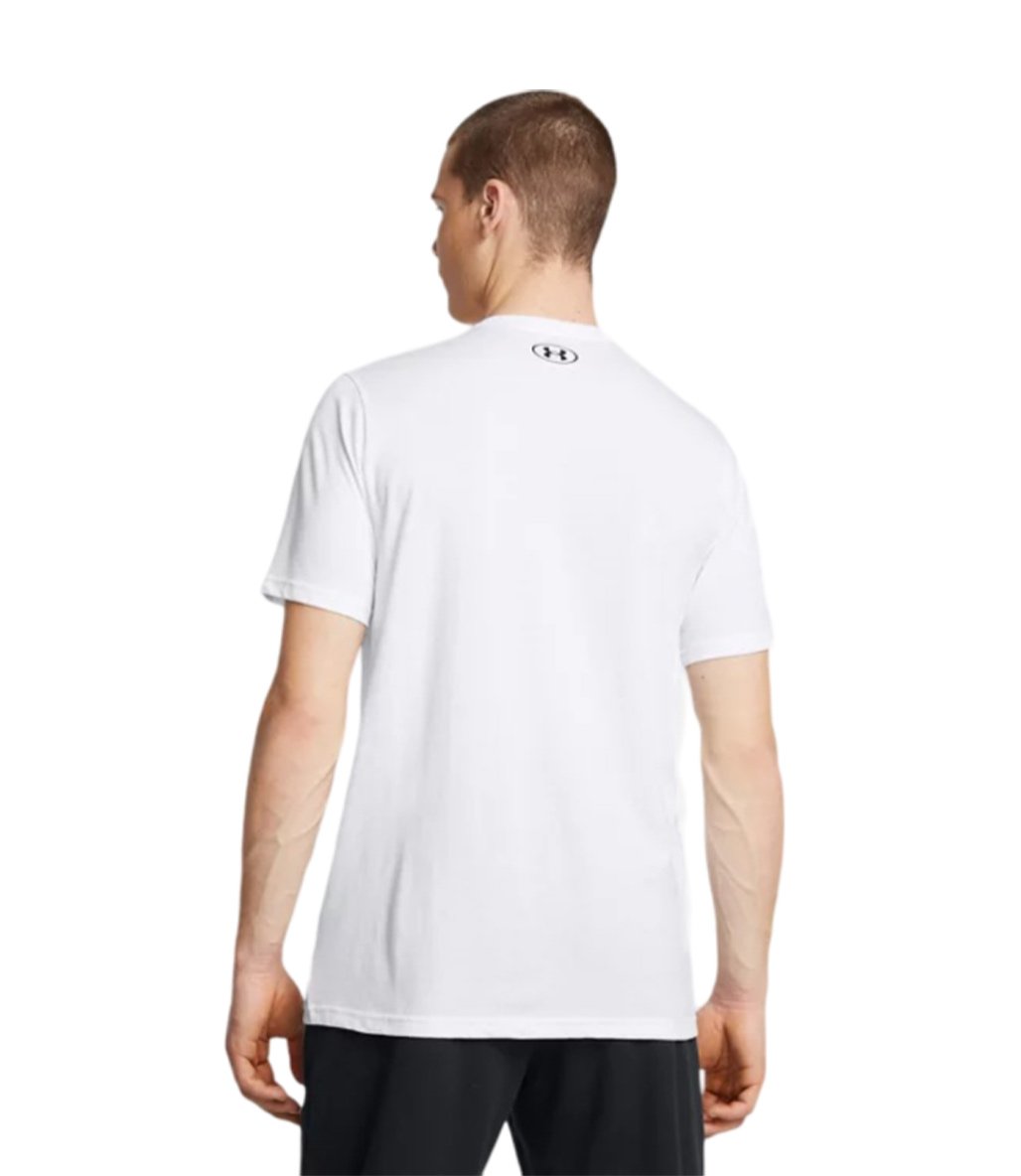 Under Armour Project Rock Payoff Graphic Kısa Kollu T-Shirt Beyaz Siyah