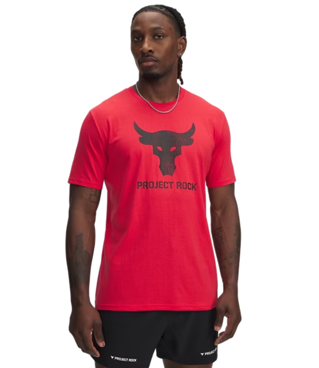 Under Armour Project Rock Payoff Graphic Kısa Kollu T-Shirt Kırmızı
