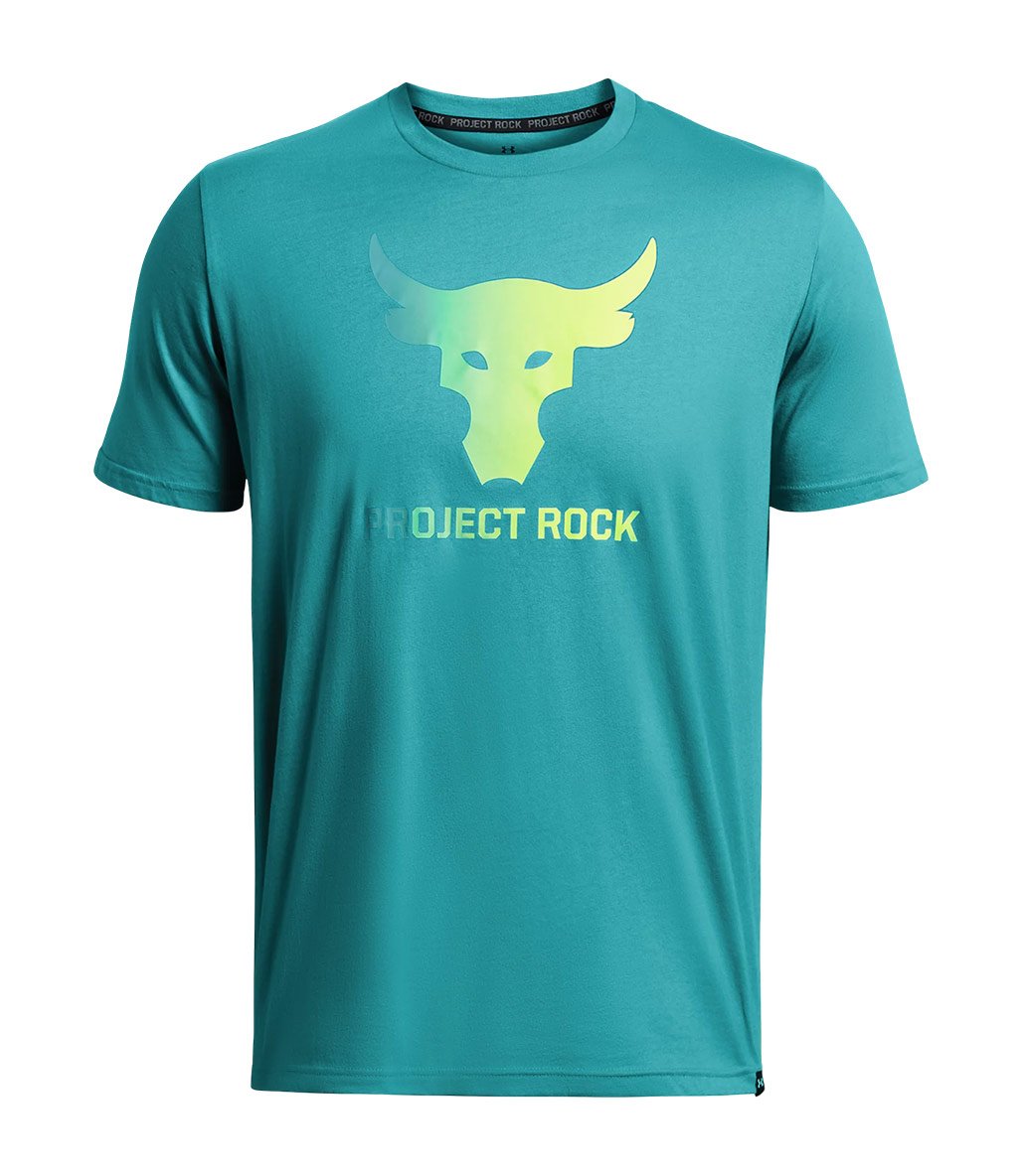 Under Armour Project Rock Payoff Graphic K sa Kollu T Shirt Turkuaz