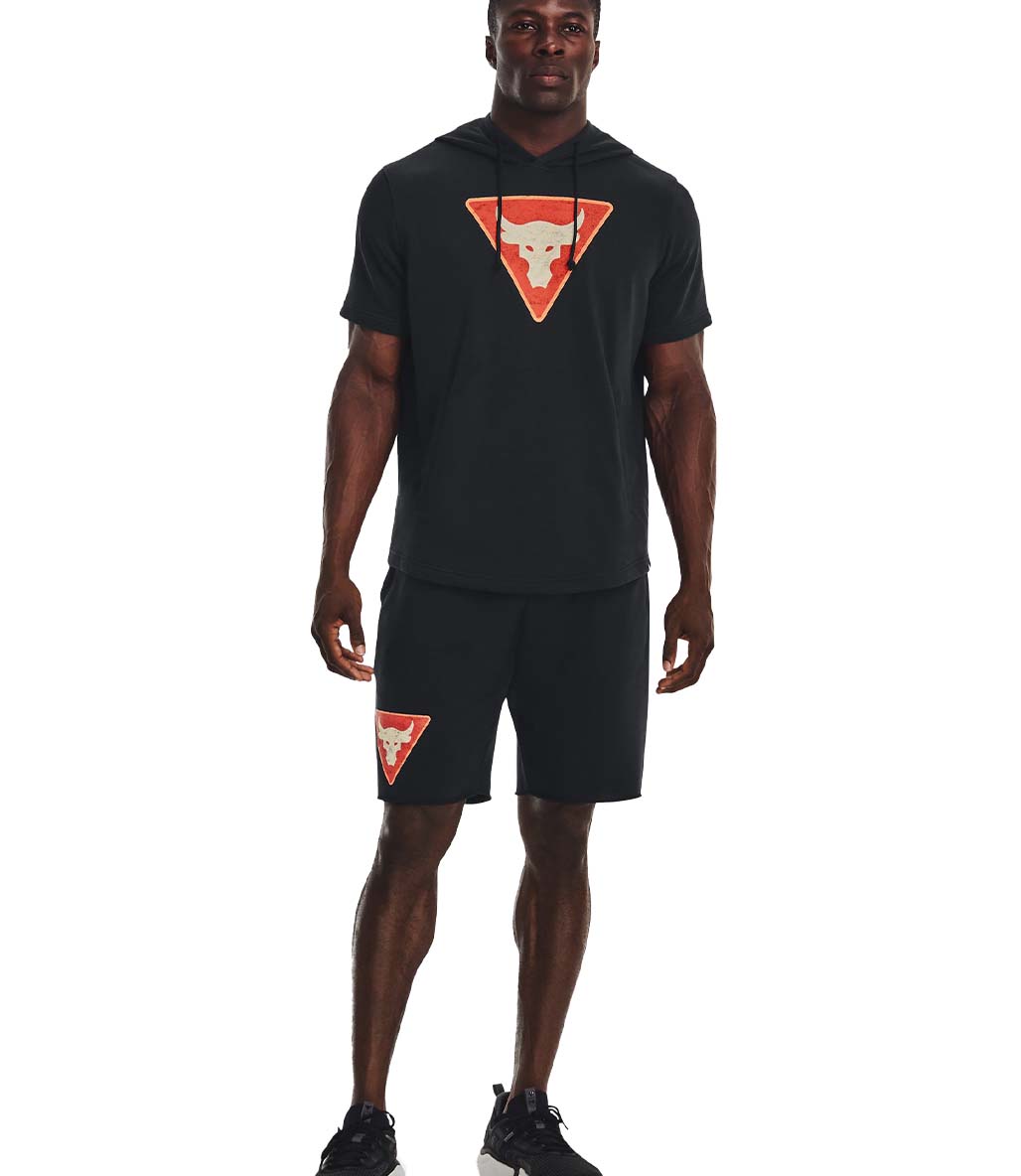 Under Armour Project Rock Terry Tri Şort Siyah