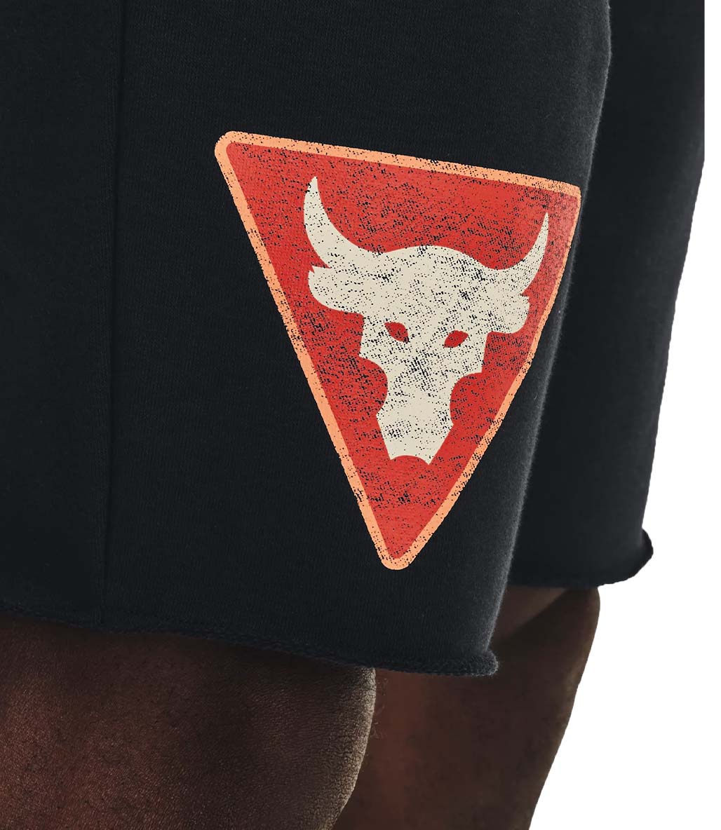 Under Armour Project Rock Terry Tri Şort Siyah