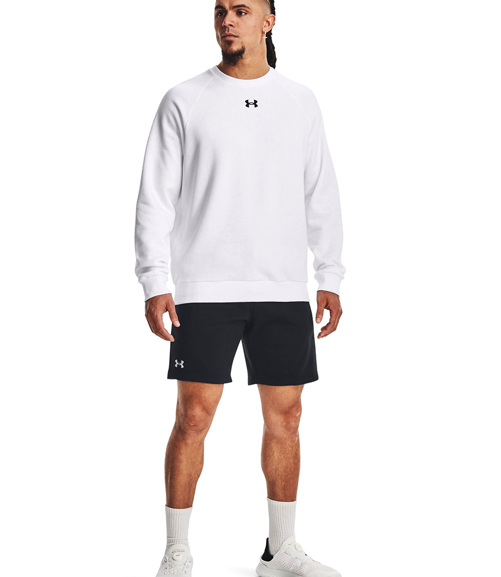 Under Armour Rival Fleece Crew Sweatshirt Beyaz