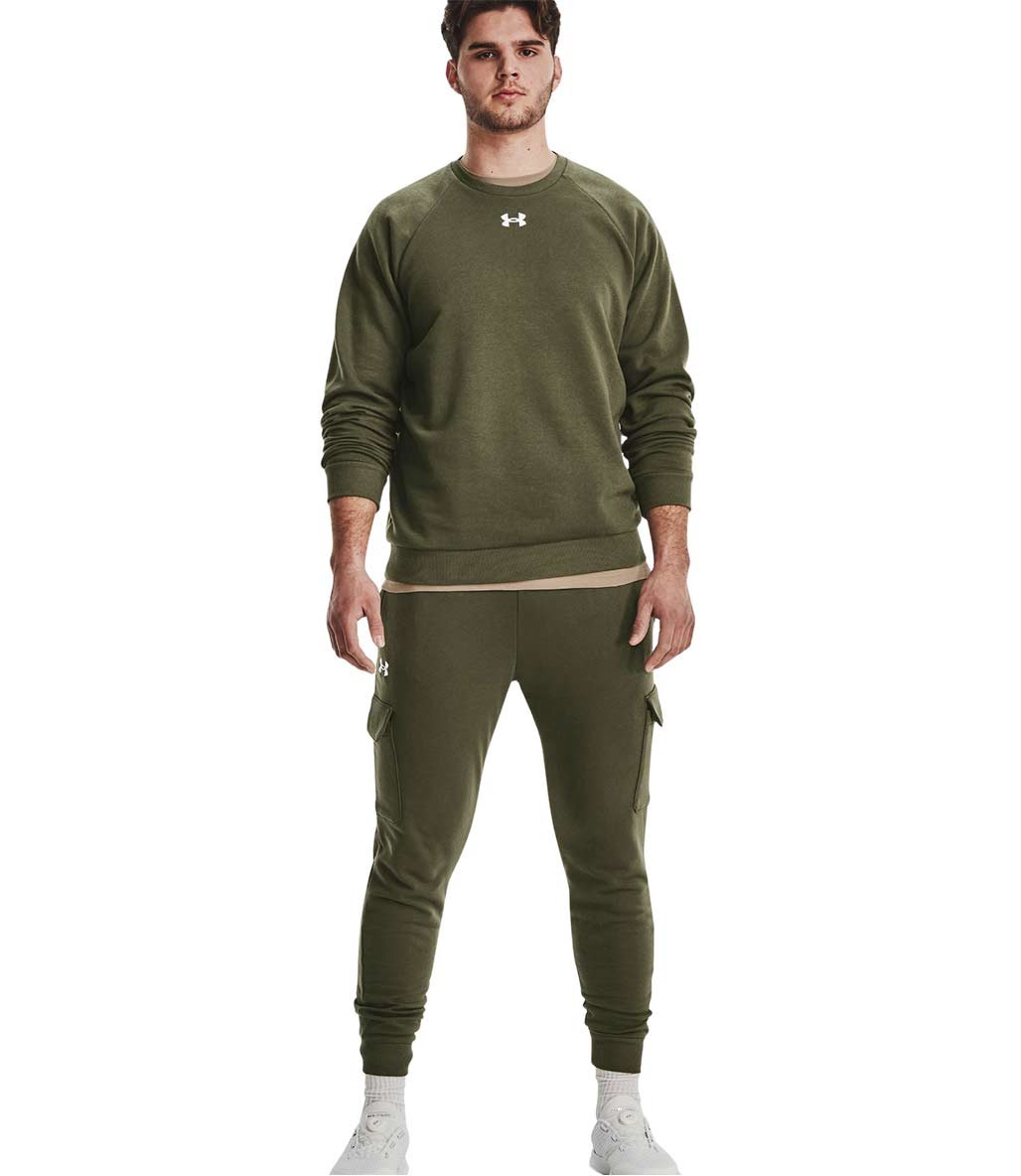Under Armour Rival Fleece Crew Sweatshirt Haki