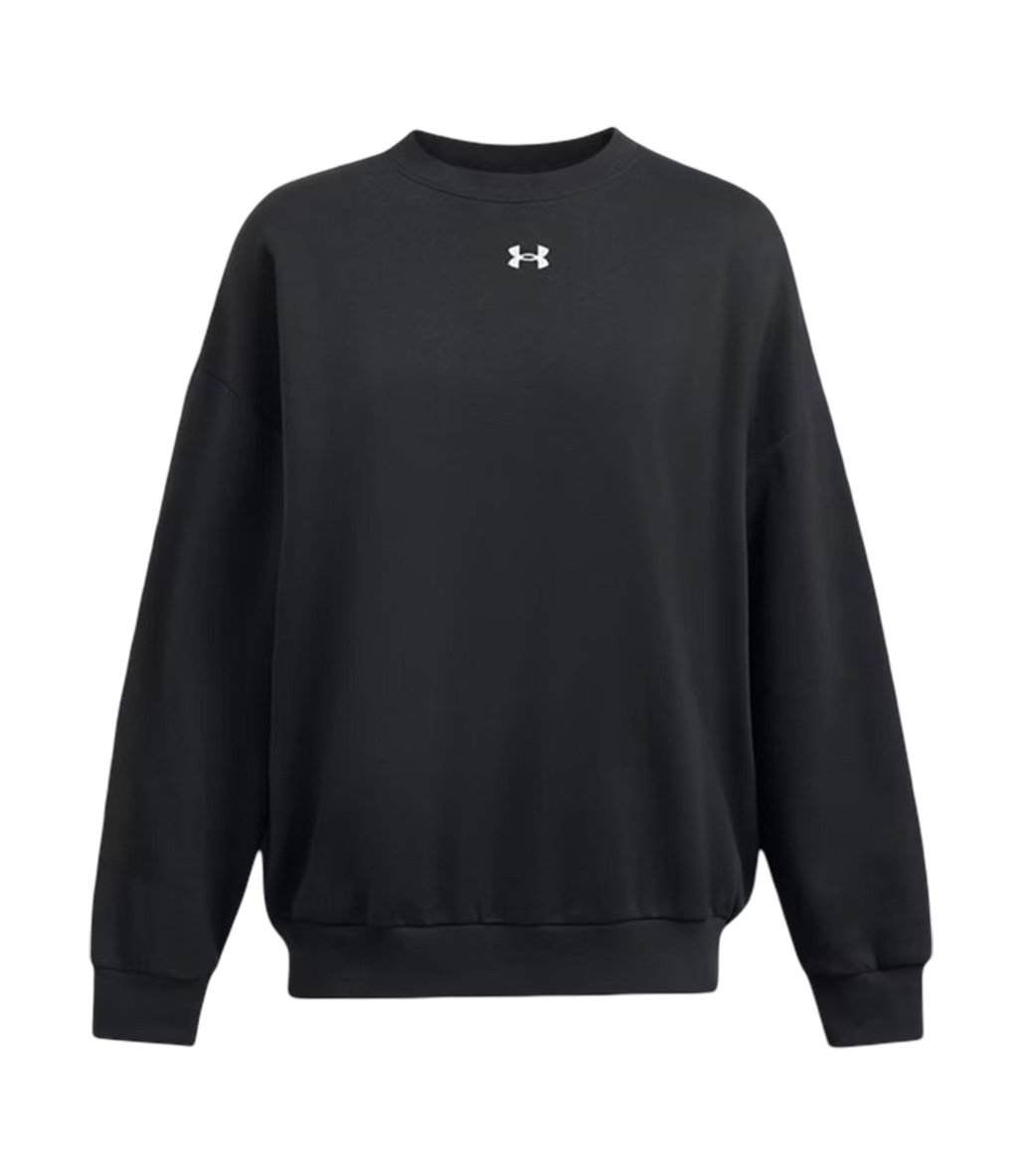 Under Armour Rival Fleece Kadın Oversize Sweatshirt Siyah