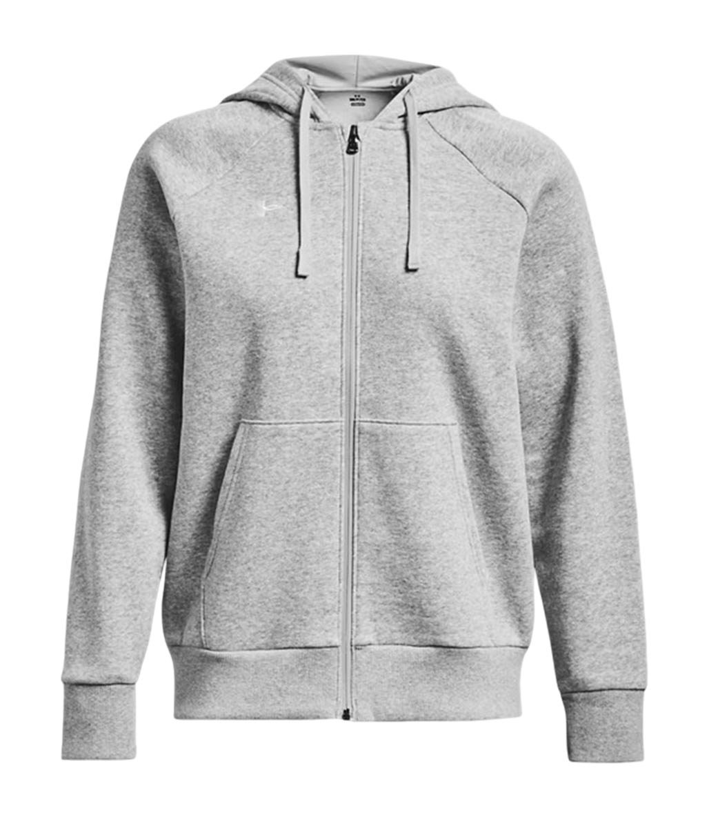 Under Armour Rival Fleece Kapüşonlu Fermuarlı Kadın Sweatshirt Gri