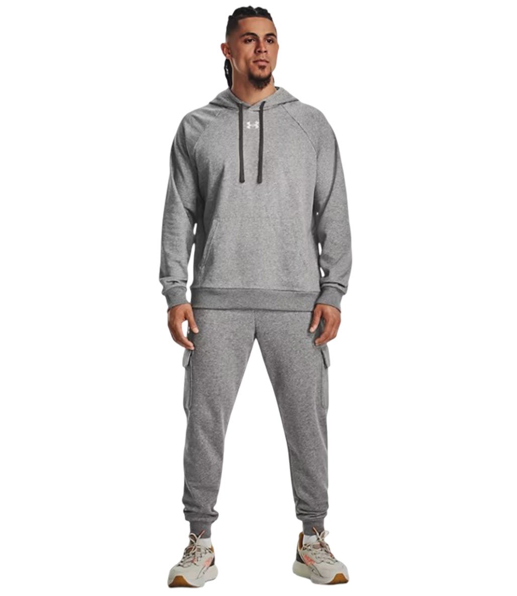 Under Armour Rival Fleece Kapüşonlu Sweatshirt Gri