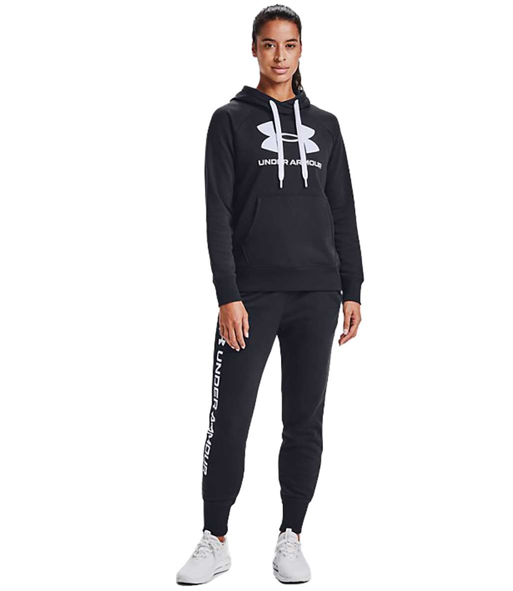 Under Armour Rival Fleece Logo Kadın Sweatshirt Siyah