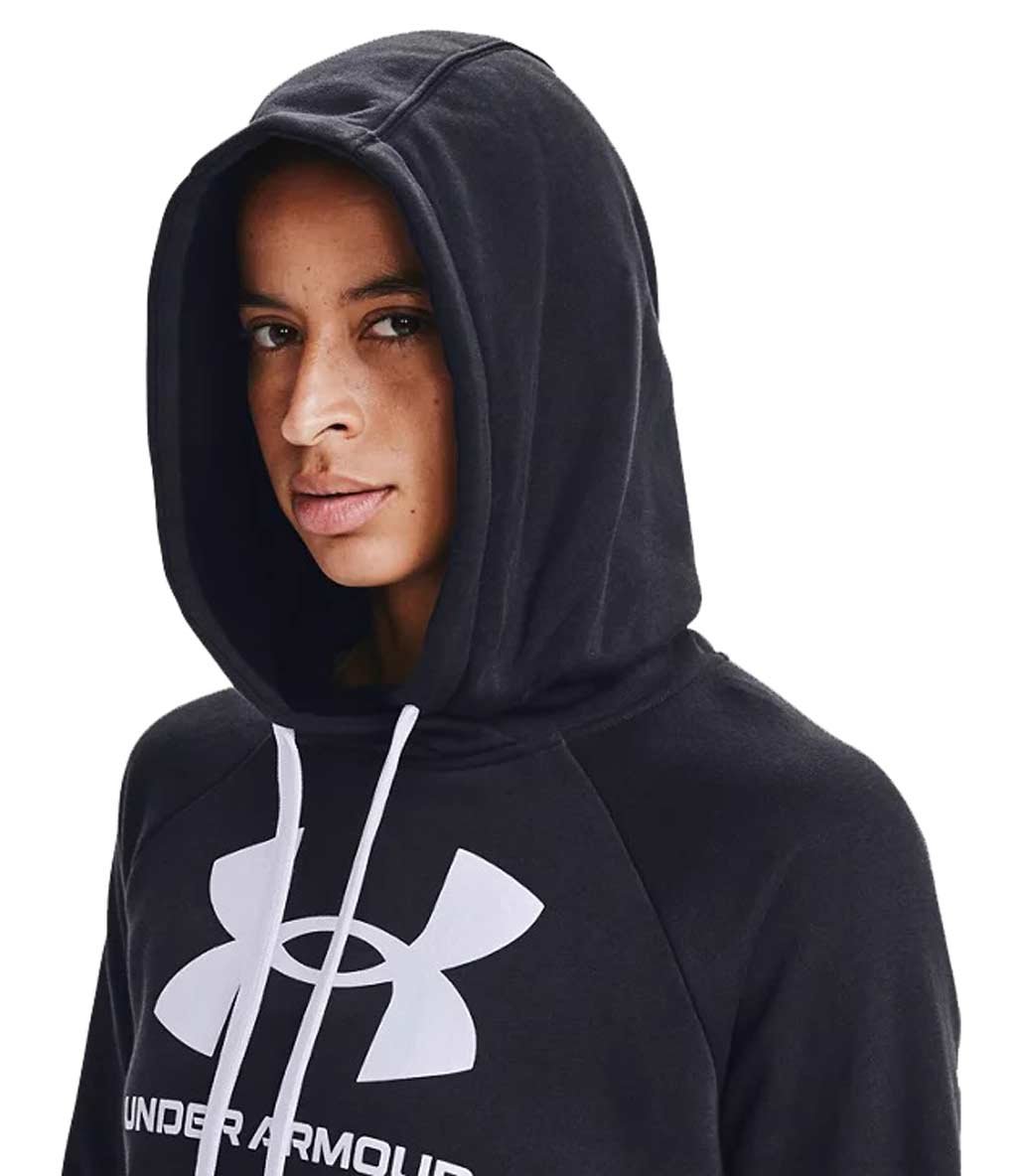 Under Armour Rival Fleece Logo Kadın Sweatshirt Siyah