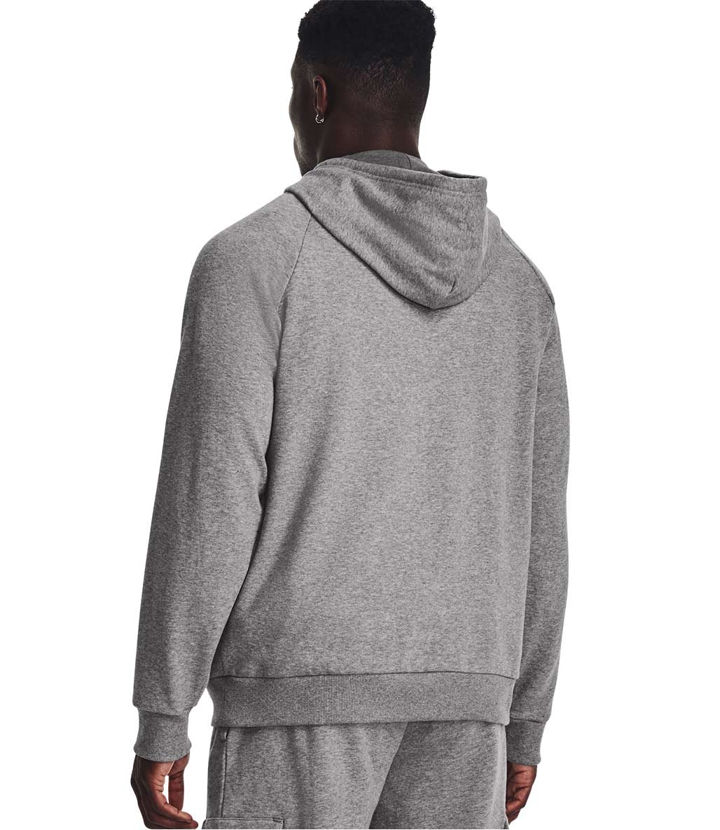 Under Armour Rival Fleece Logo Kapüşonlu Sweatshirt Gri
