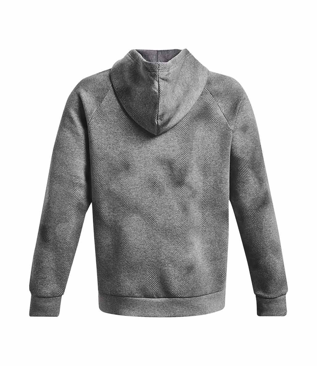 Under Armour Rival Fleece Printed Kapüşonlu Sweatshirt Gri
