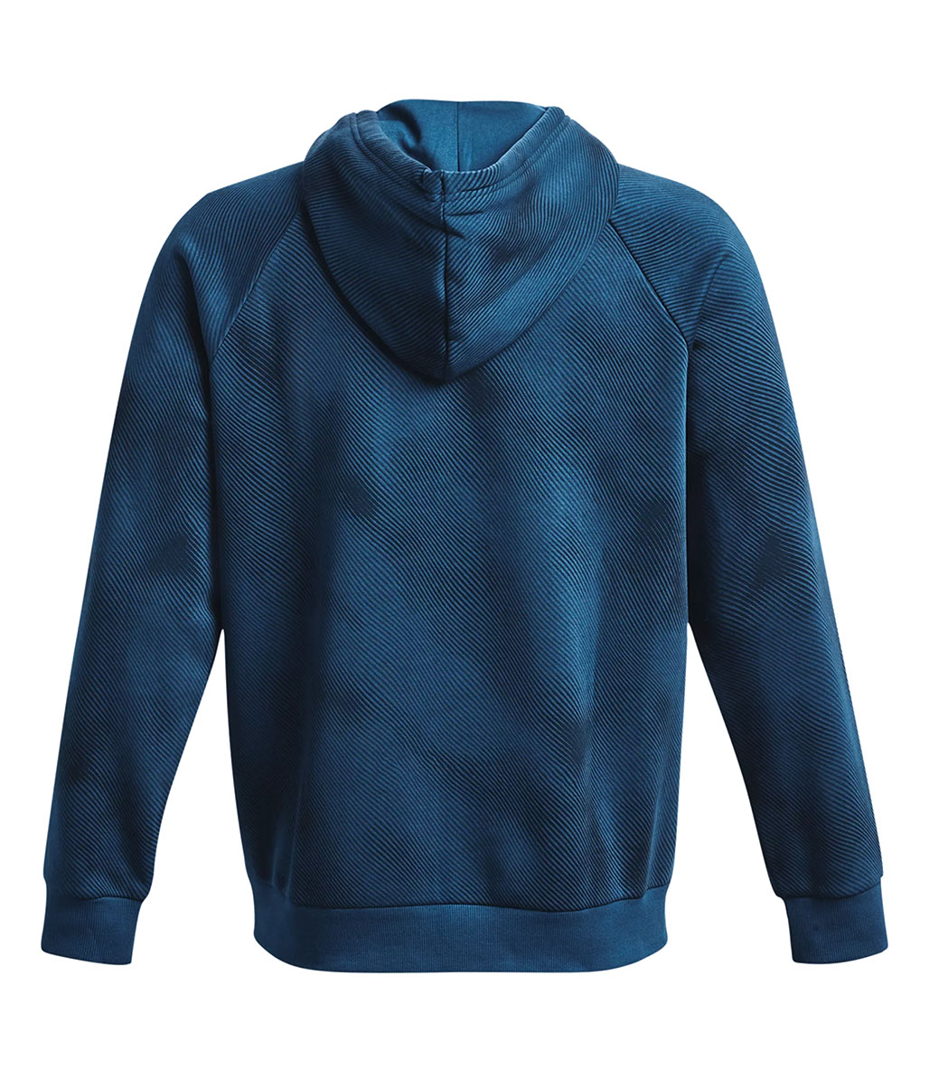 Under Armour Rival Fleece Printed Kapüşonlu Sweatshirt Mavi
