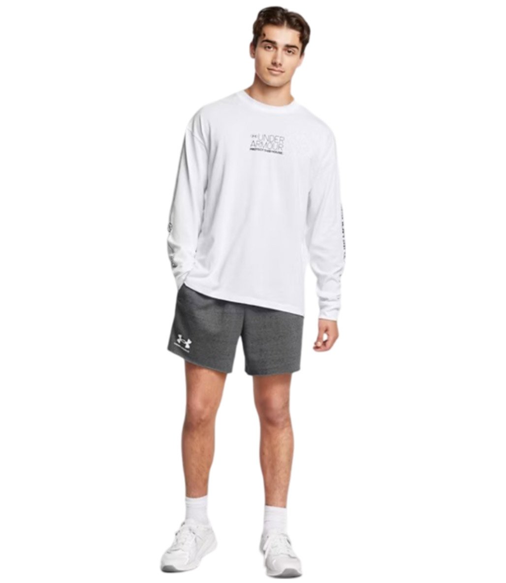 Under Armour Rival Terry 6" Şort Gri