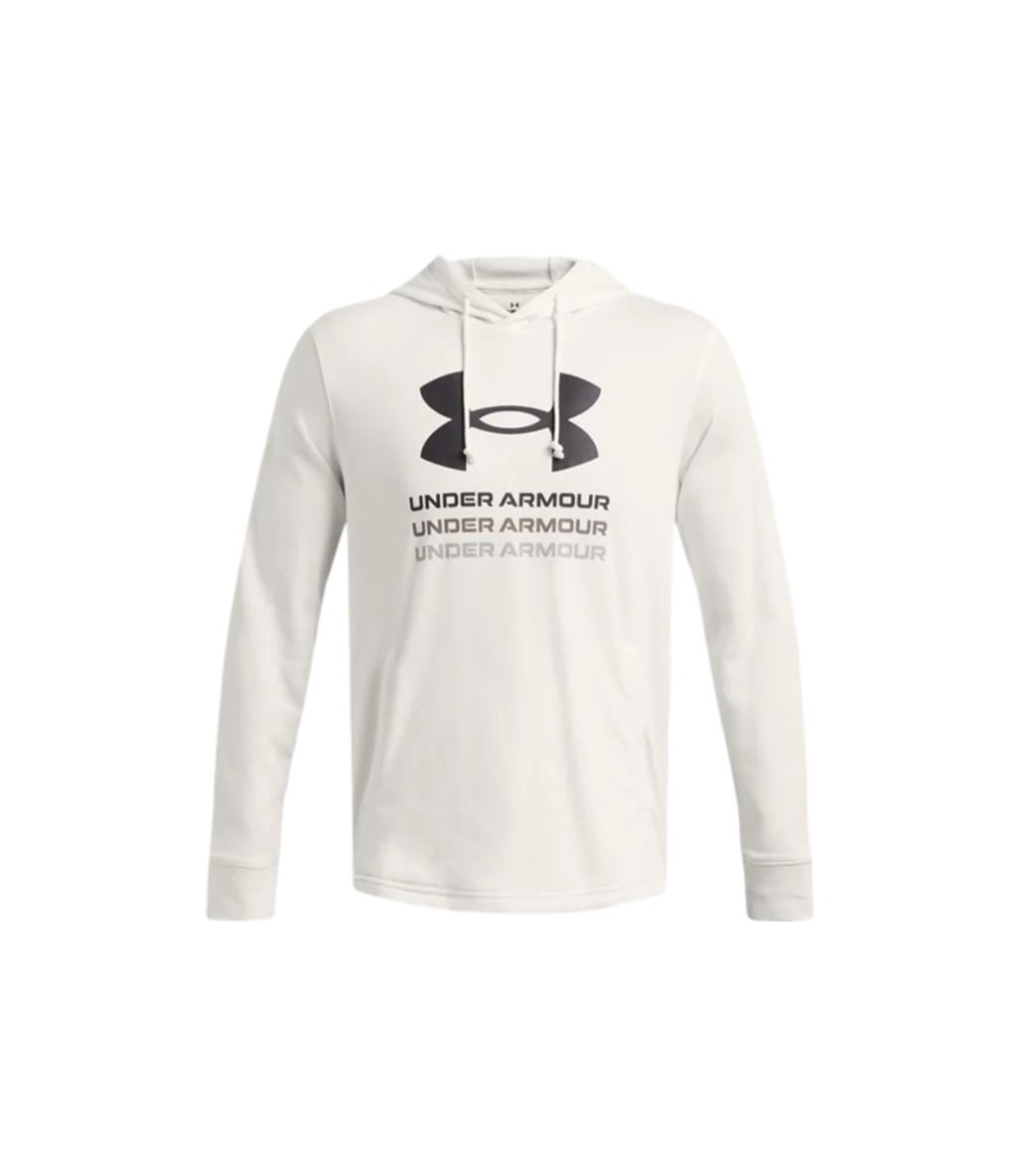 Under Armour Rival Terry Graphic Kapüşonlu Sweatshirt Beyaz