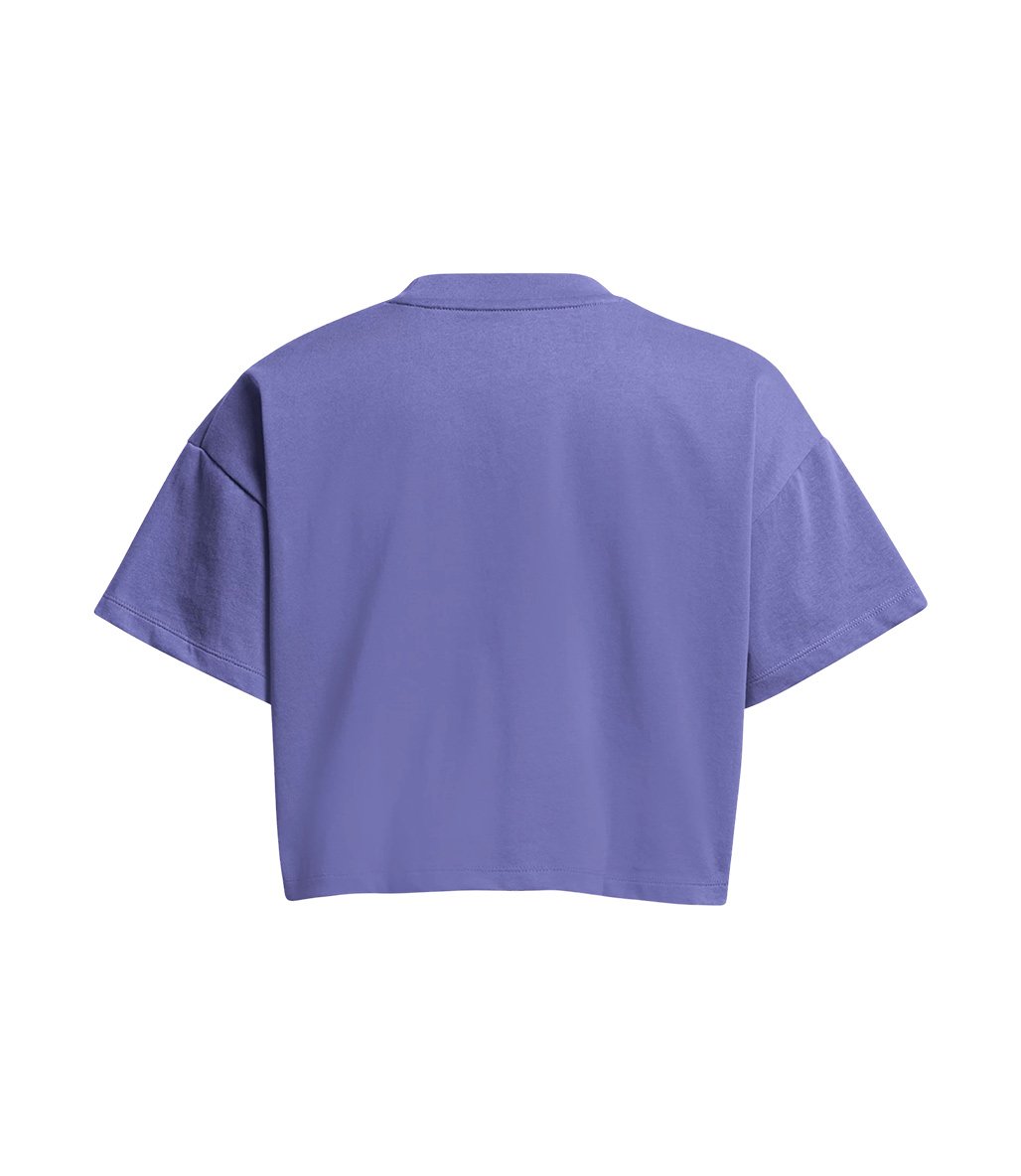 Under Armour Scripted Kadın Kısa Kollu Crop T-Shirt Mor