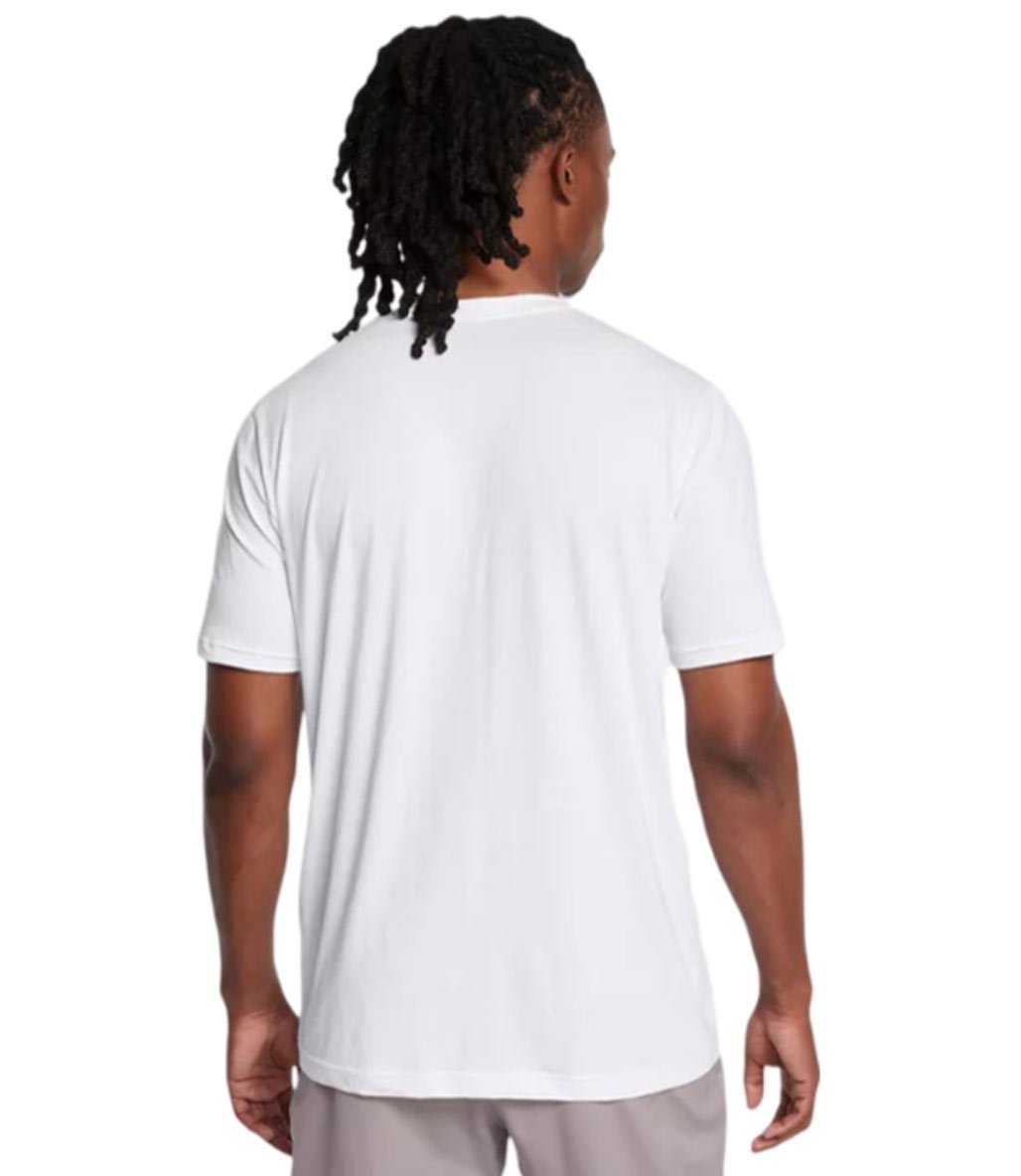 Under Armour Sliced Wordmark Kısa Kollu T-Shirt Beyaz