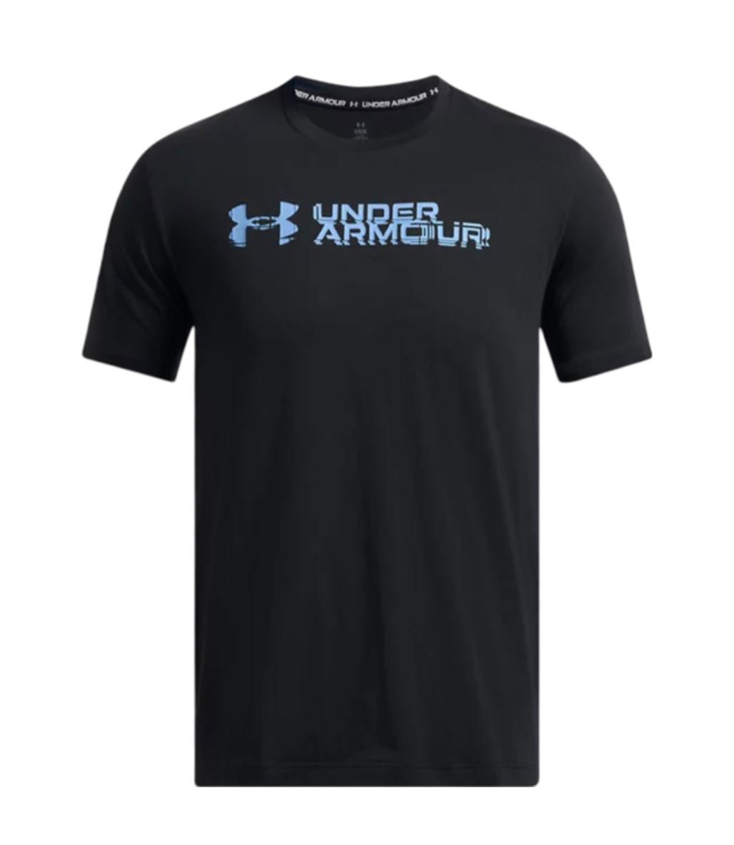 Under Armour Sliced Wordmark Kısa Kollu T-Shirt Siyah