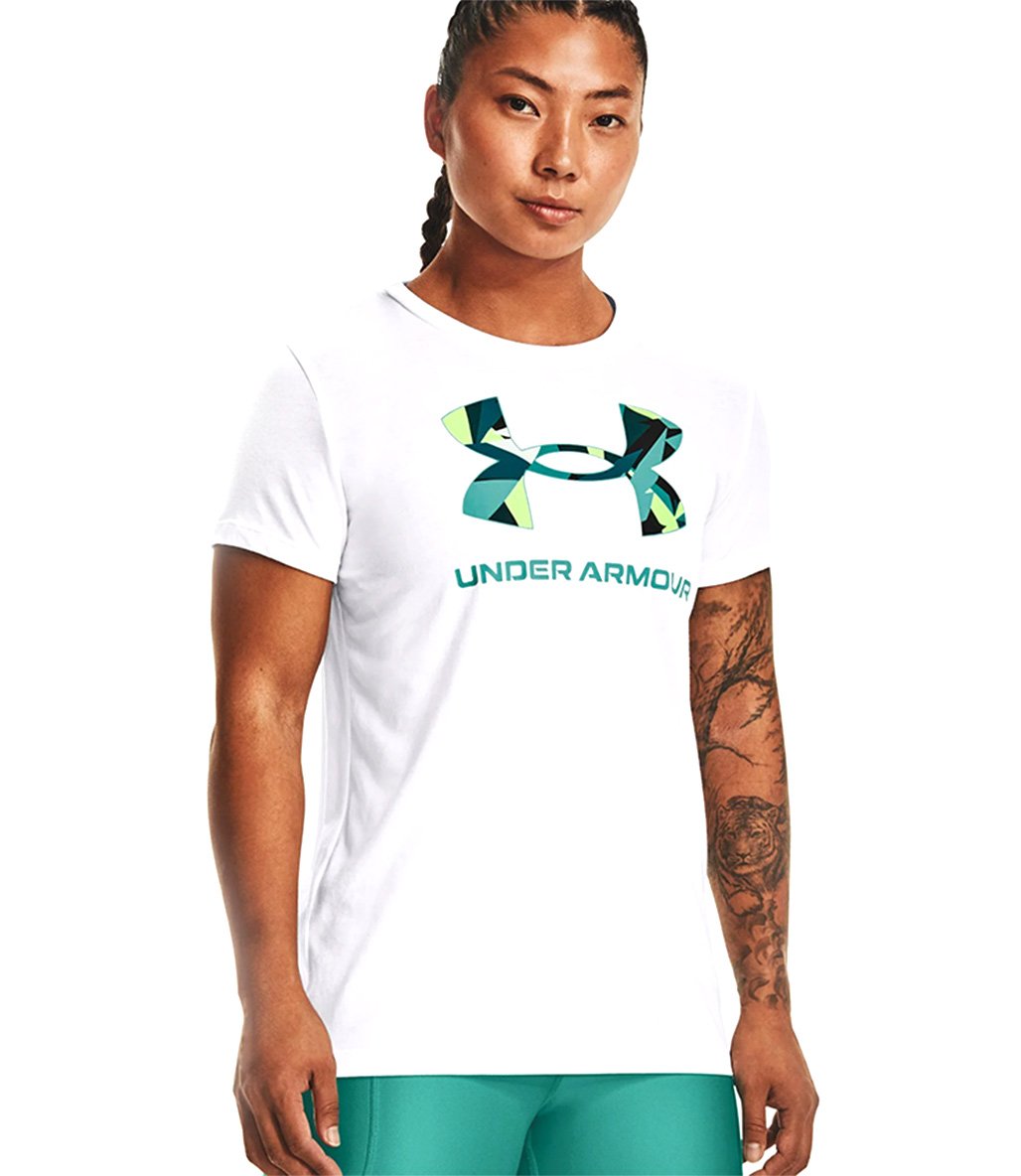Under Armour Sportstyle Graphic Kadın Kısa Kollu T-Shirt Beyaz