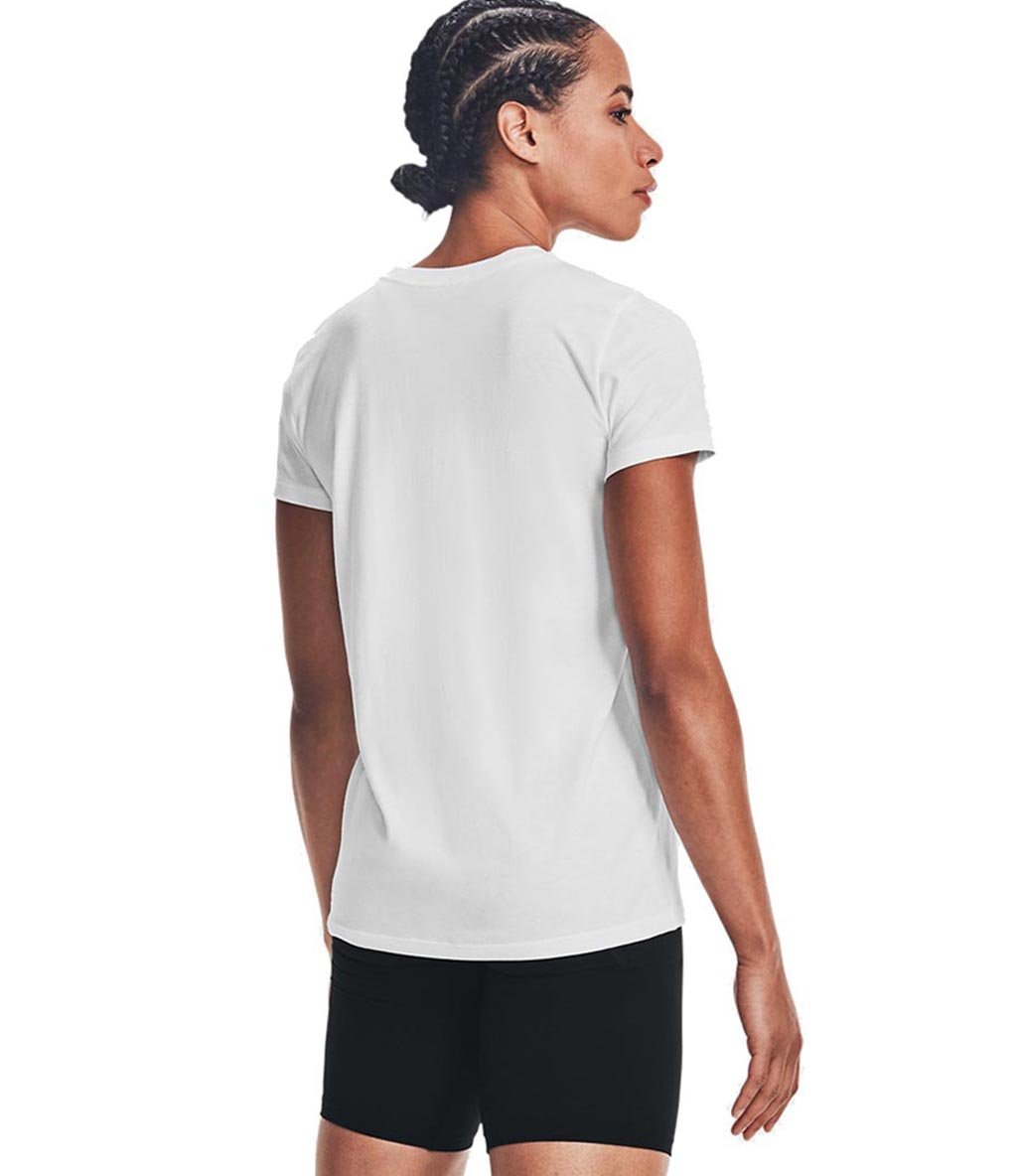 Under Armour Sportstyle Graphic Kadın Kısa Kollu T-Shirt Beyaz Siyah