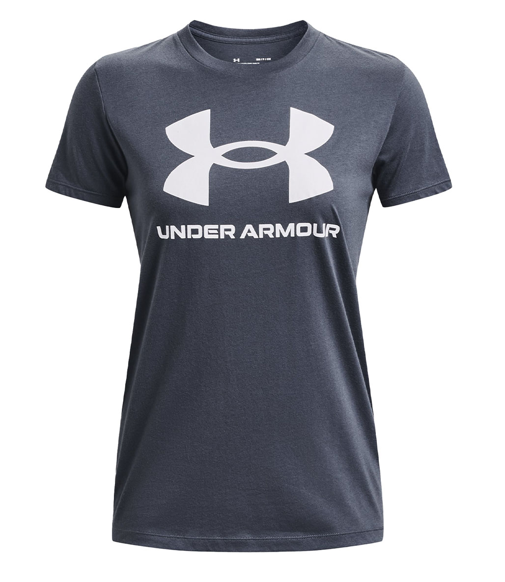 Under Armour Sportstyle Graphic Kadın Kısa Kollu T-Shirt Koyu Gri