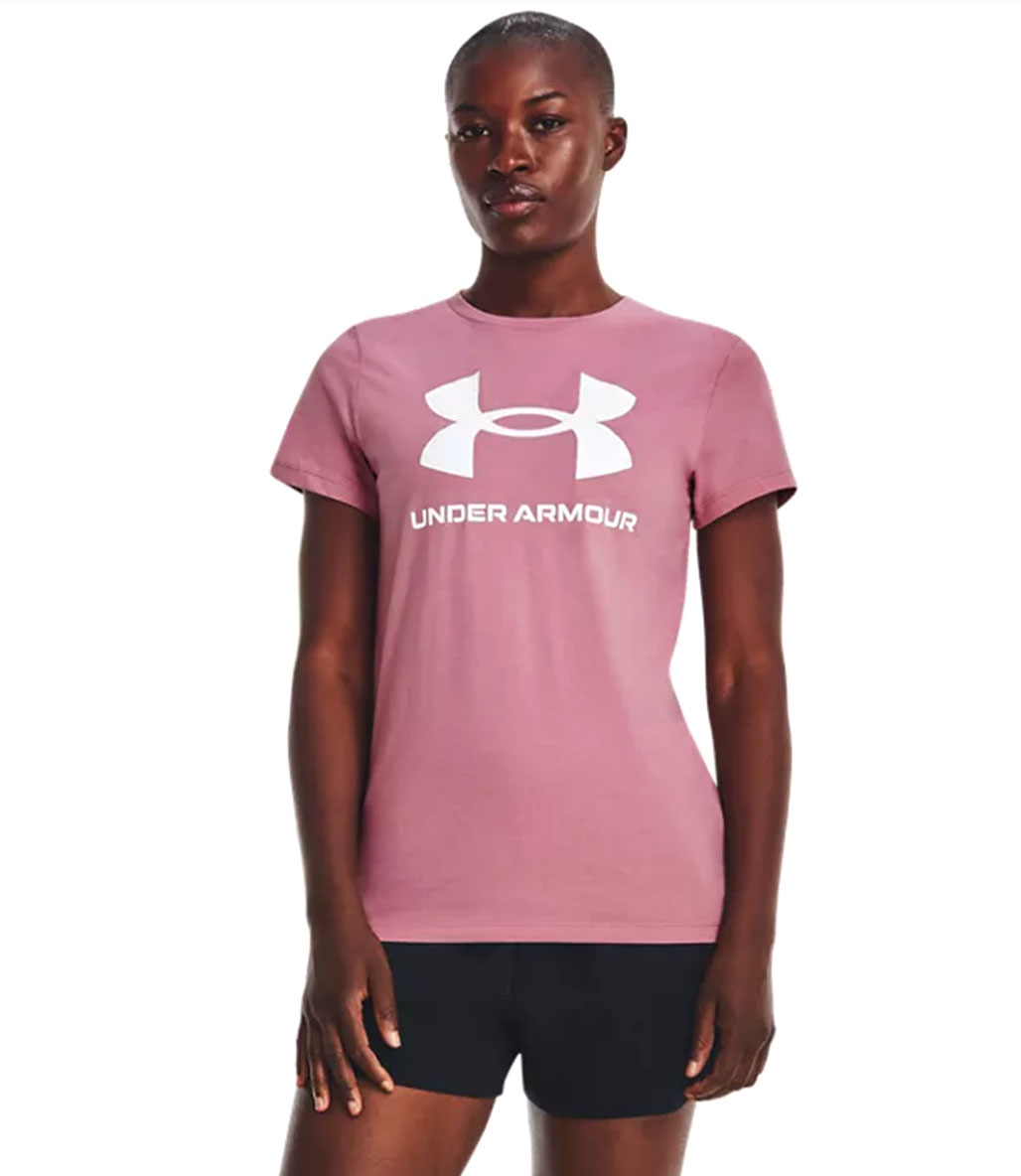 Under Armour Sportstyle Graphic Kadın Kısa Kollu T-Shirt Pembe