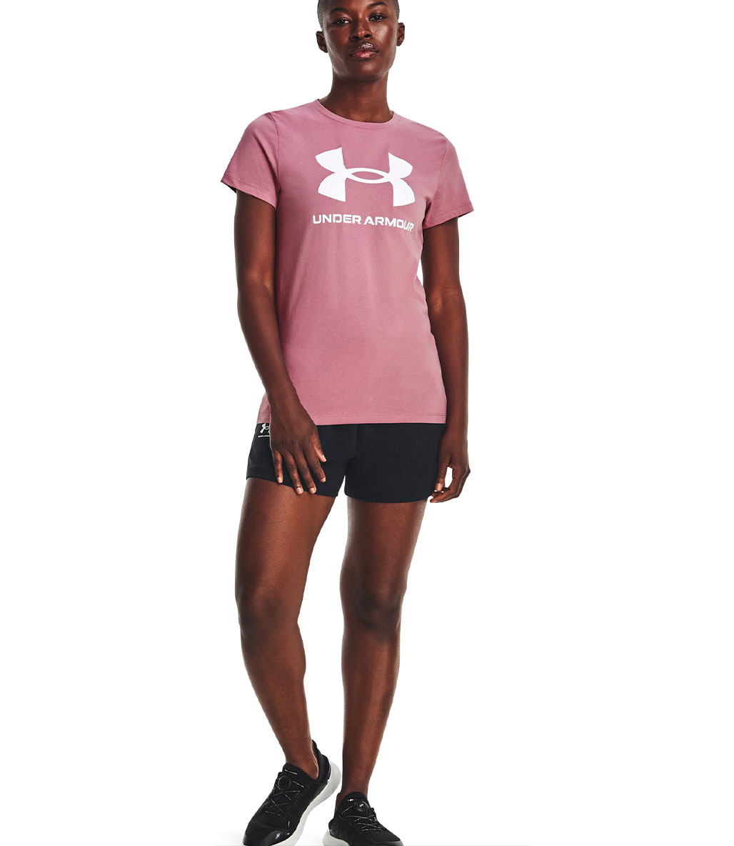 Under Armour Sportstyle Graphic Kadın Kısa Kollu T-Shirt Pembe