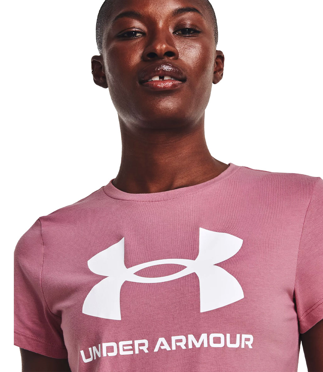 Under Armour Sportstyle Graphic Kadın Kısa Kollu T-Shirt Pembe