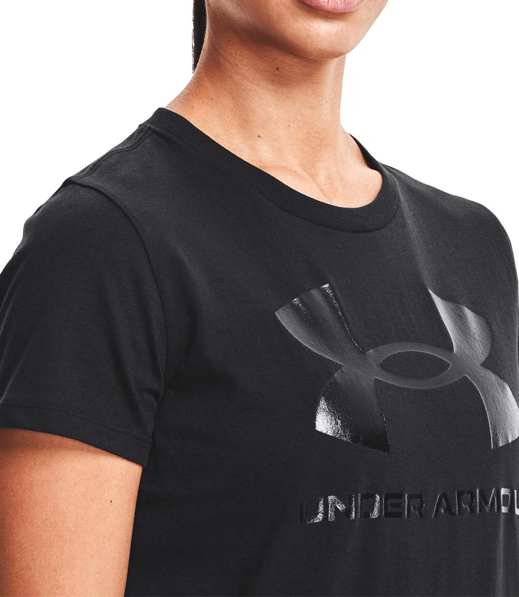 Under Armour Sportstyle Graphic Kadın Kısa Kollu T-Shirt Siyah