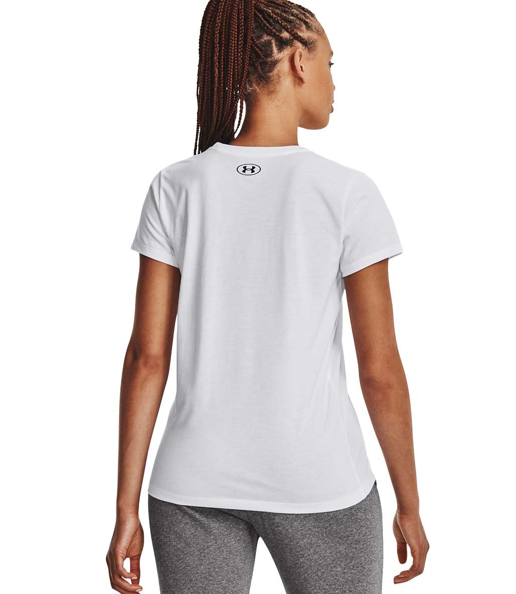 Under Armour Sportstyle Left Chest Kadın Kısa Kollu T-Shirt Beyaz