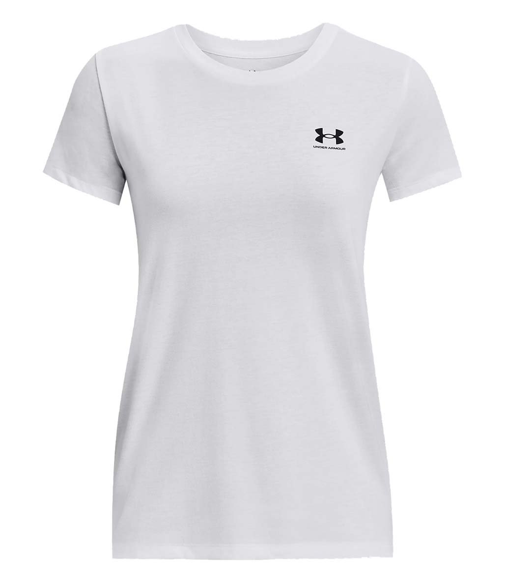 Under Armour Sportstyle Left Chest Kadın Kısa Kollu T-Shirt Beyaz