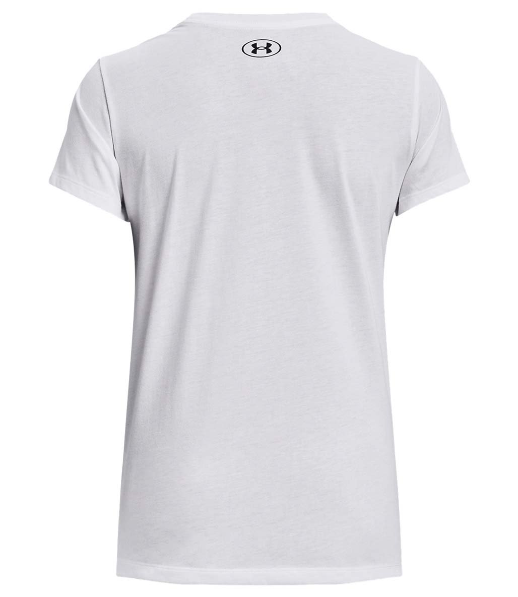 Under Armour Sportstyle Left Chest Kadın Kısa Kollu T-Shirt Beyaz