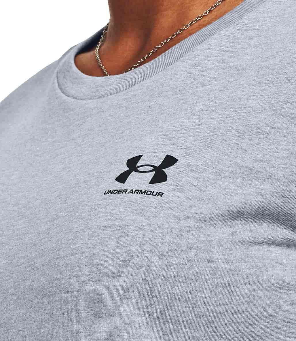 Under Armour Sportstyle Left Chest Kadın Kısa Kollu T-Shirt Gri
