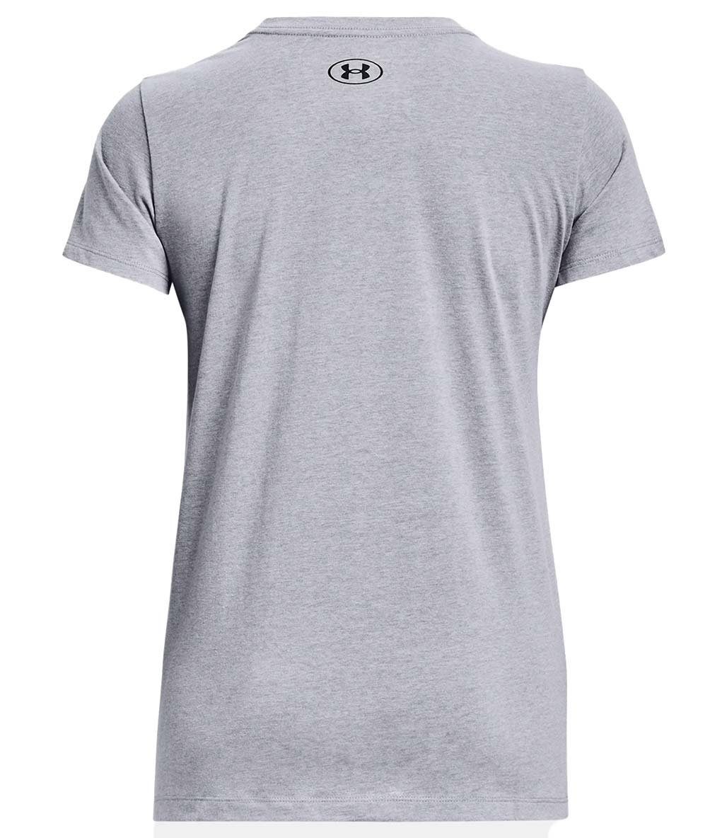 Under Armour Sportstyle Left Chest Kadın Kısa Kollu T-Shirt Gri