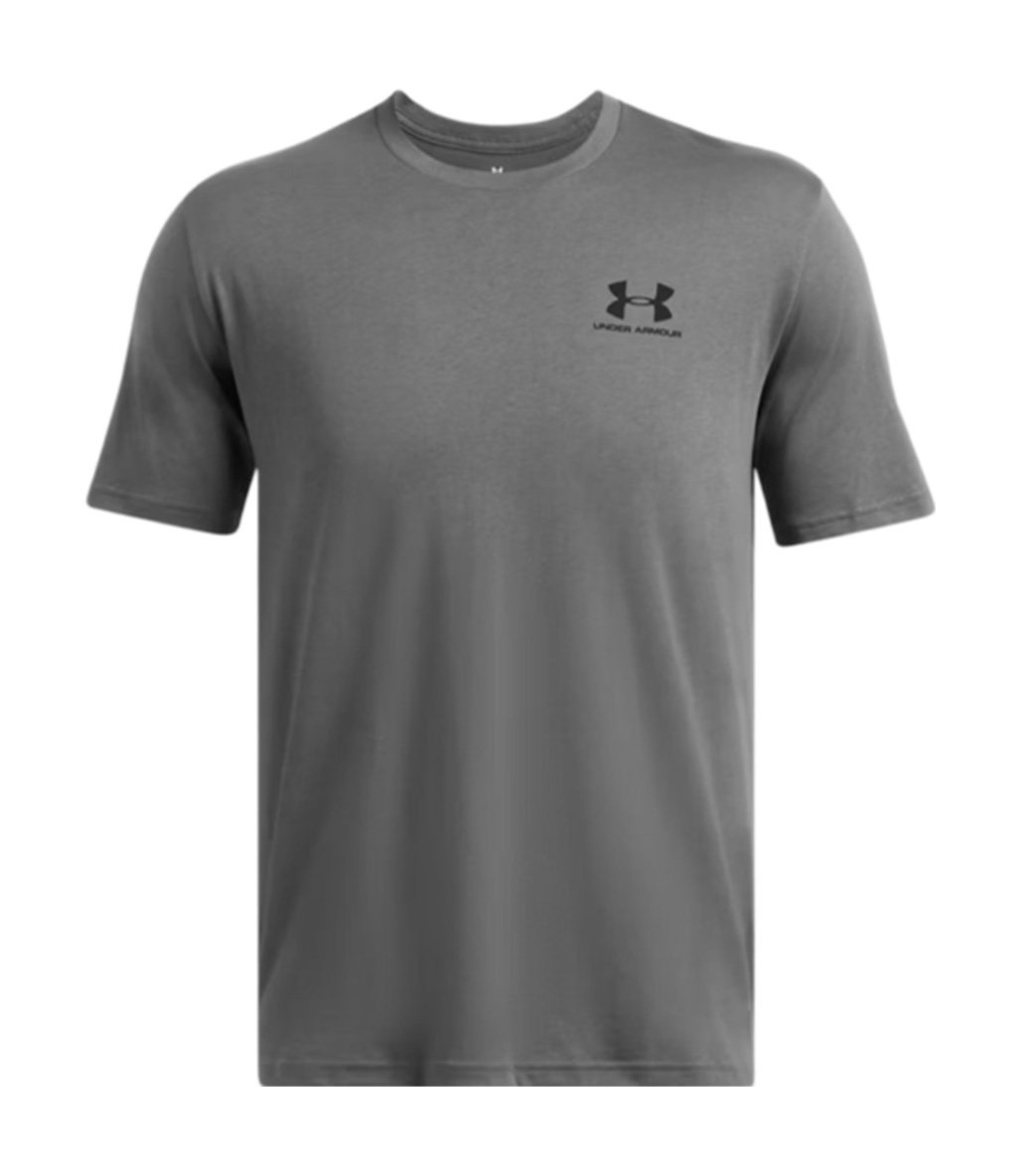 Under Armour Sportstyle Left Chest T-Shirt Gri Siyah