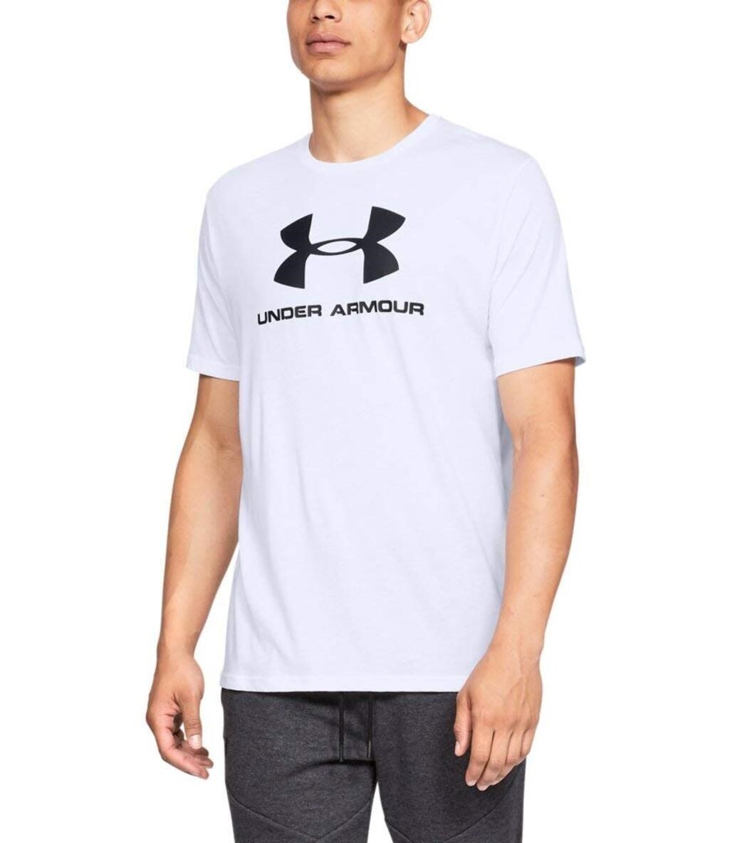 T shirt under armour bianca hot sale