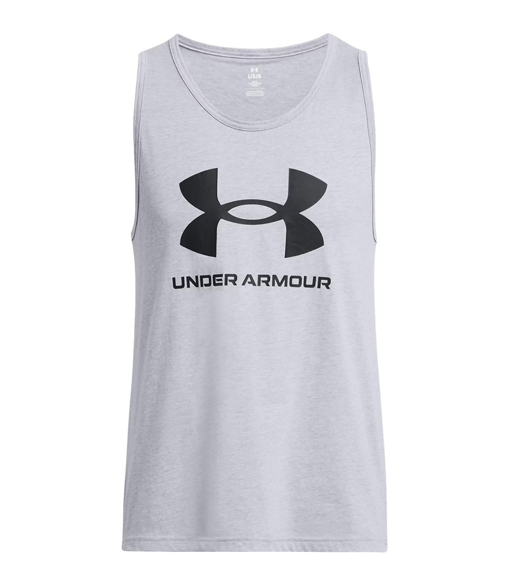 Under Armour Sportstyle Logo Tank Atlet Gri