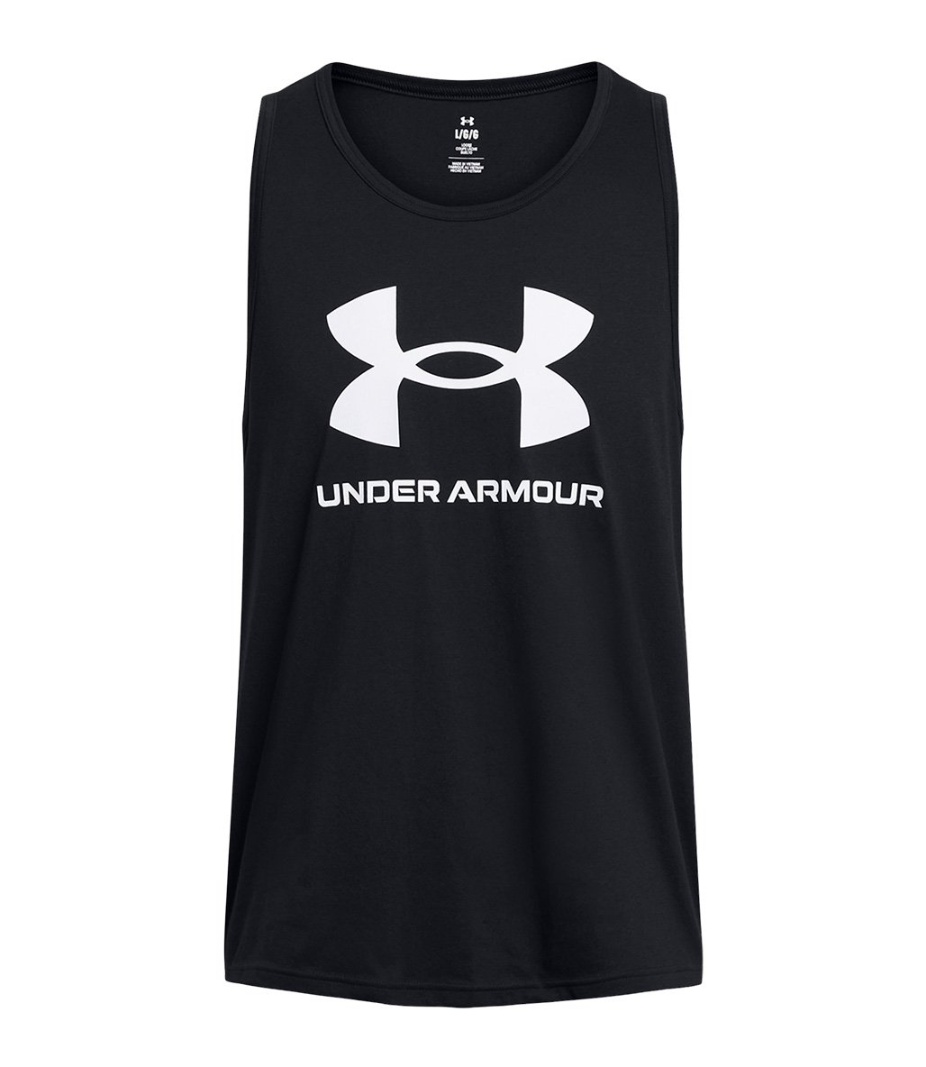 Under Armour Sportstyle Logo Tank Atlet Siyah
